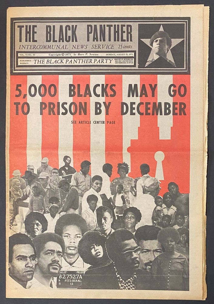 Cat.No: 295502 The Black Panther Intercommunal News Service. Vol. VI, no. 30, Saturday, August 21, 1971