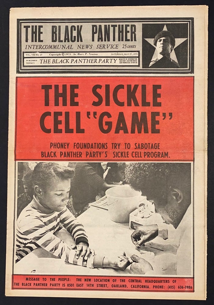 Cat.No: 295507 The Black Panther Intercommunal News Service. Vol. VIII, no. 10, Saturday, May 27, 1972