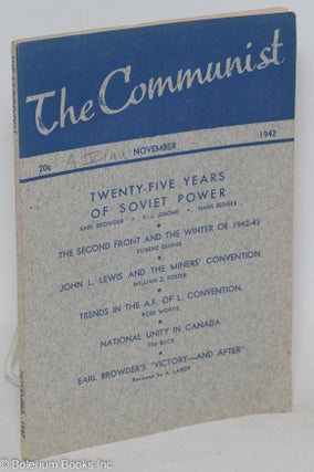 Cat.No: 295598 The Communist, a magazine of the theory and practice of Marxism-Leninism....