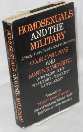 Cat.No: 29563 Homosexuals and the military; a study of less than honorable discharge....