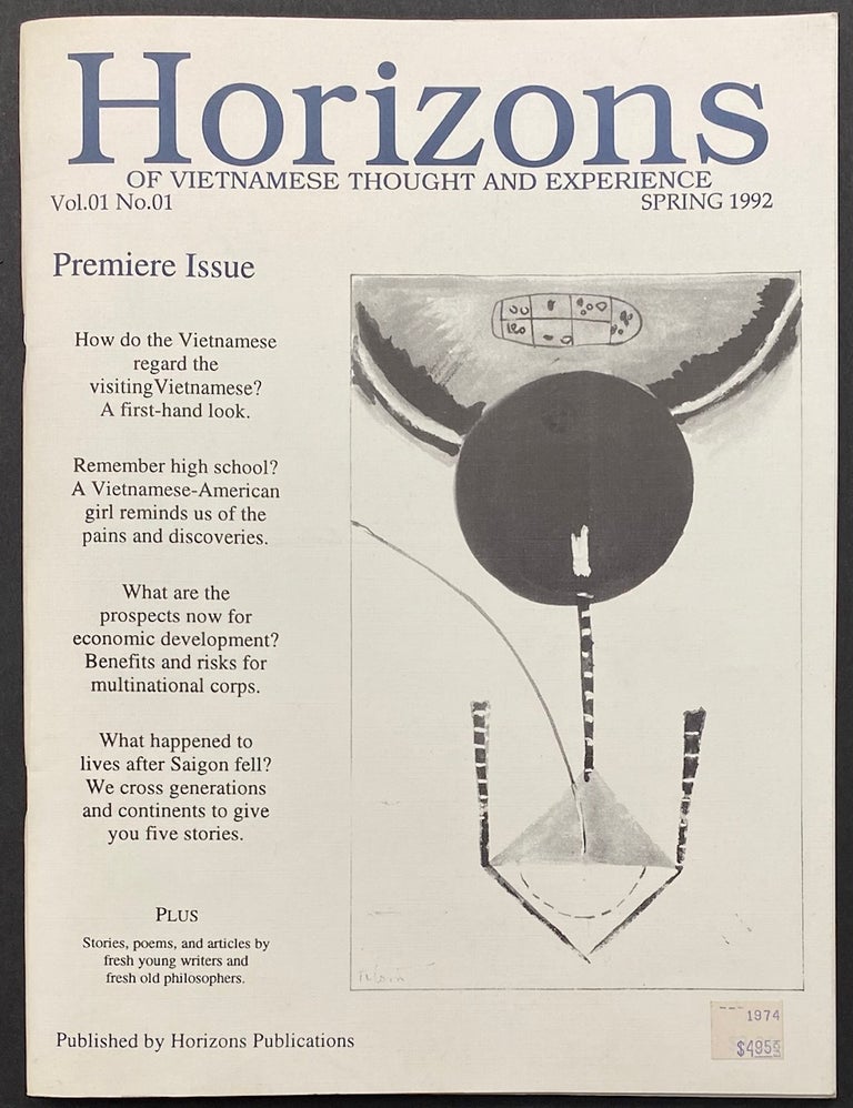 Cat.No: 295709 Horizons of Vietnamese thought and experience. Vol. 1 no. 1