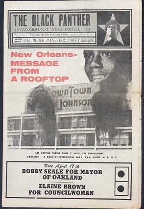 Cat.No: 295747 The Black Panther Intercommunal News Service. Vol. IX no 14 (Saturday,...