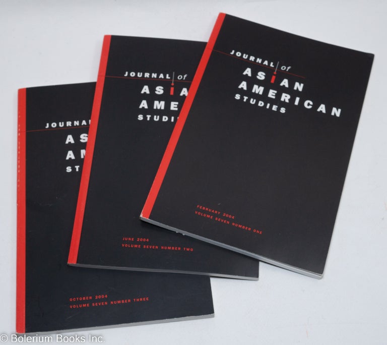 Cat.No: 295816 Journal of Asian American Studies [3 issues]. George Anthony Peffer.