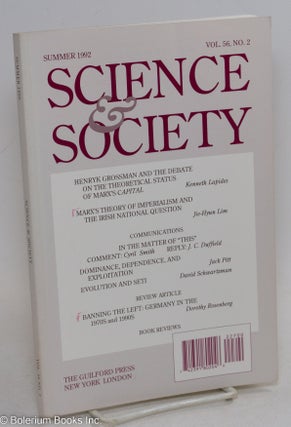 Cat.No: 295949 Science & Society; an independent journal of Marxism, volume 56, no. 2...