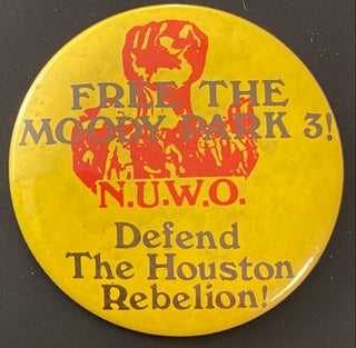 Cat.No: 295981 Free the Moody Park 3! / Defend the Houston Rebellion! [pinback button