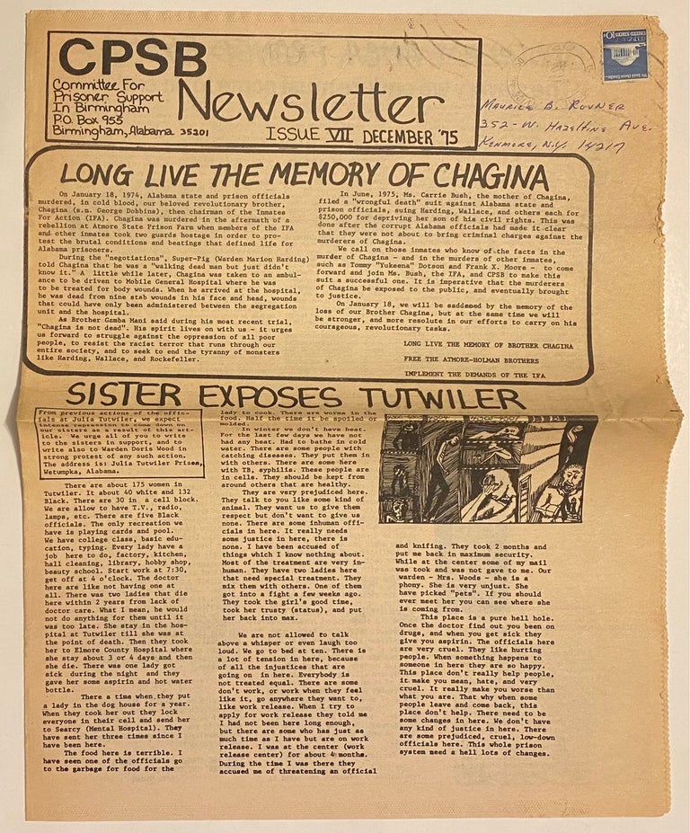 Cat.No: 296149 CPSB Newsletter. Issue VII (December 1975