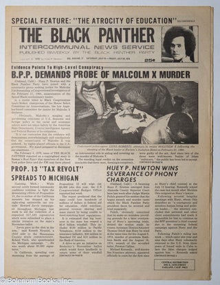 Cat.No: 296305 The Black Panther Intercommunal News Service. Vol. XVIII no. 17 (Saturday,...