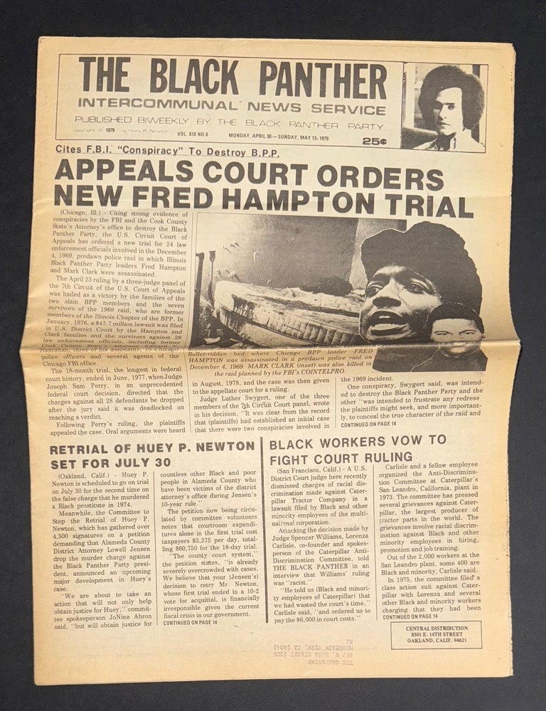 Cat.No: 296335 The Black Panther Intercommunal News Service. Vol. XIX no. 6