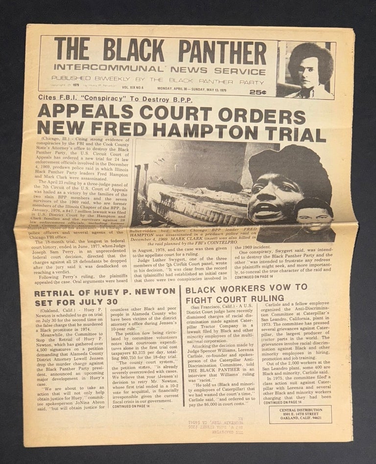 Cat.No: 296335 The Black Panther Intercommunal News Service. Vol. XIX no. 6