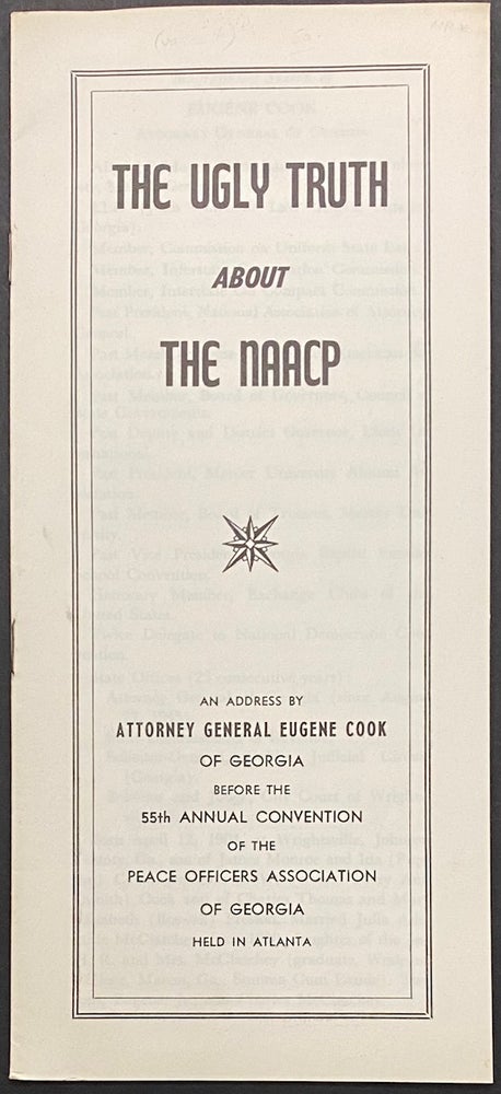 Cat.No: 296521 The ugly truth about the NAACP: an address by Attorney. Eugene Cook