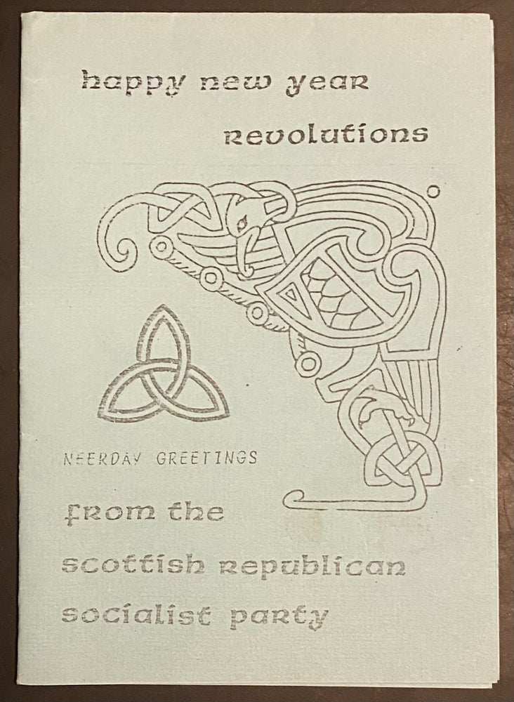 Cat.No: 296617 Happy New Year Revolutions. Neerday greetings from the Scottish Republican Socialist Party
