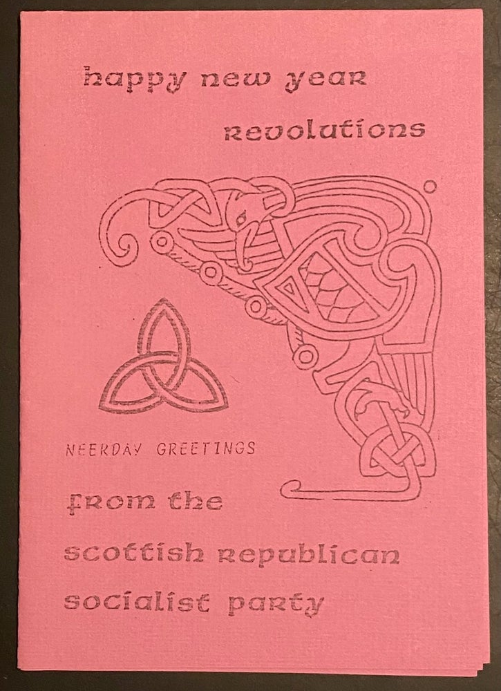 Cat.No: 296618 Happy New Year Revolutions. Neerday greetings from the Scottish Republican Socialist Party