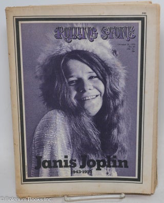 Cat.No: 296631 Rolling Stone: #69, Oct. 29, 1970: Janis Joplin: 1943-1970. Jann Wenner,...