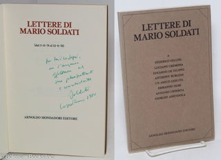 Cat.No: 296633 Lettere di Mario Soldati a Federico Fellini, Luciano Cremona, Eudardo de...