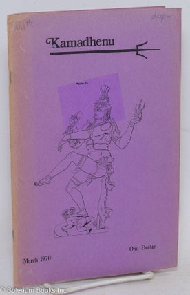 Cat.No: 296643 Kamadhenu: vol. 1, #1, March 1970. G. S. Sharat Chandra, Howard McCord...