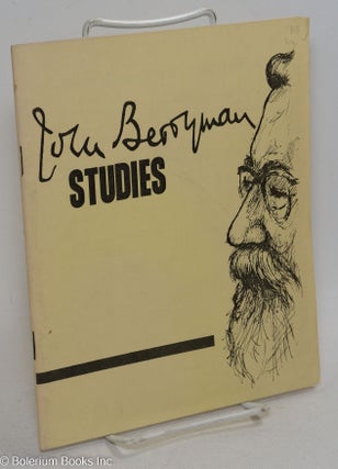 Cat.No: 296700 John Berryman Studies: vol. 1, #2, April 1975. John Berryman, Ernest C....