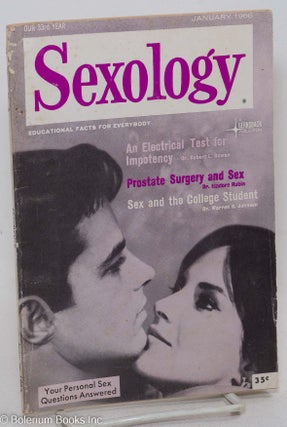 Cat.No: 296753 Sexology: educational facts for everybody; vol. 32, #6 Jan. 1966: Prostate...