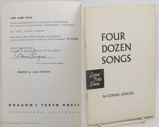 Cat.No: 296824 Four Dozen Songs [signed limited edition]. Cornel Lengyel, Laura McBride,...