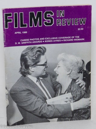 Cat.No: 297091 Films in Review: vol. 37, #4, April 1986: D.W. Griffith Awards. Robin...