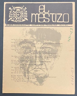 Cat.No: 297362 El Mestizo: Bilingual Chicano Newsletter. Vol. 1 no. 1