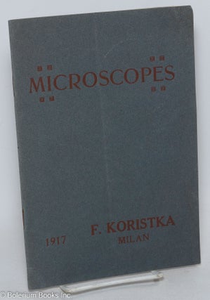 Cat.No: 297441 Microscopes. F. Koristka