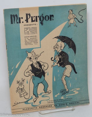Cat.No: 297449 Mr. Purgon. Plaquette reserve au corps medical. [May 1944