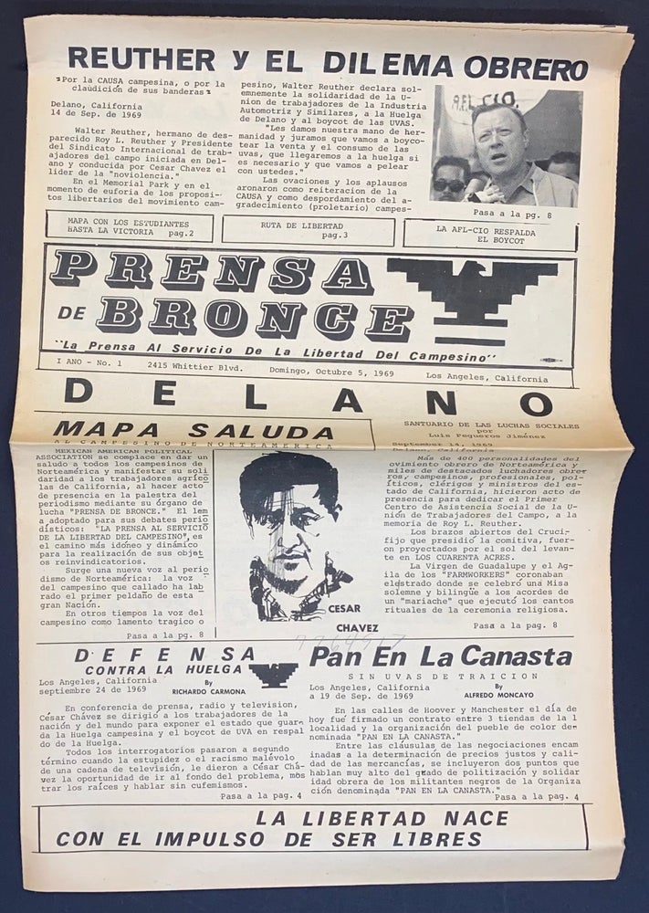 Cat.No: 297494 Prensa de Bronce. No. 1 (Oct. 5, 1969)