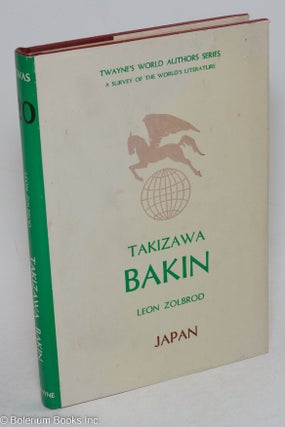 Cat.No: 297495 Takizawa Bakin. Leon M. Zolbrod