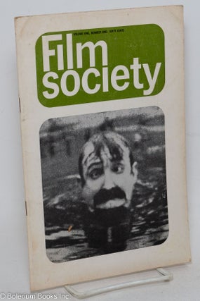Cat.No: 297499 Film Society: vol. 1, #1. William A. Starr, Andrew Sarris, Mark Sufrin...