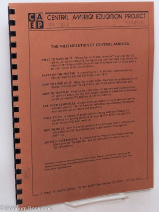 Cat.No: 297611 Central America Education Project Vol. 1, No. 2 (Summer 1987). The...