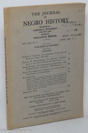Cat.No: 297805 The Journal of Negro History: Vol. XLV, No. 2, April 1960. William M. Brewer