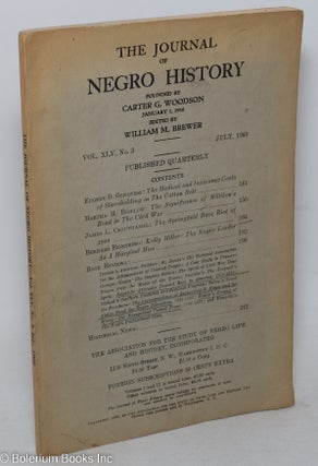 Cat.No: 297806 The Journal of Negro History: Vol. XLV, No. 3, July 1960. William M. Brewer