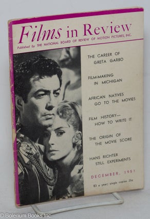 Cat.No: 298036 Films in Review: vol. 2, #10, December 1951: African Natives Go to the...