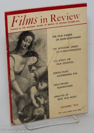 Cat.No: 298038 Films in Review: vol. 3, #10, December 1952: The Film Career of John...