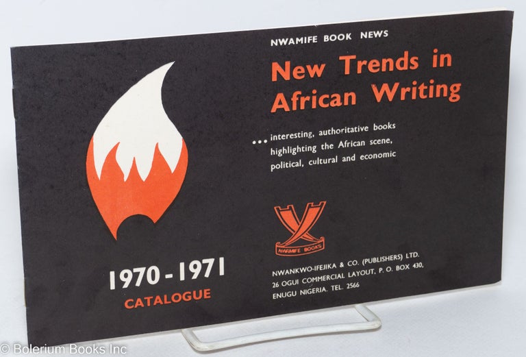 Cat.No: 298169 NWAMIFE book news, 1970-1971 catalogue; new trends in African writing