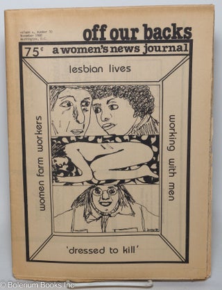 Cat.No: 298194 Off Our Backs: a women's news journal; vol. 10, #10, November 1980