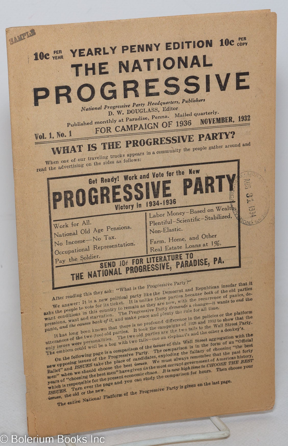 The national progressive; for campaign of 1936, yearly penny edition ...