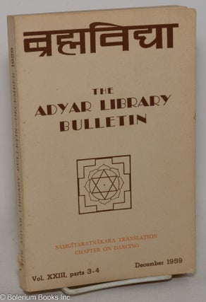 Cat.No: 298277 The Samgitaratnakara of Sarngadeva, Vol. IV Chapter on Dancing. ...