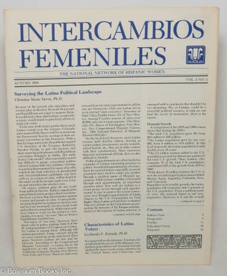 Cat.No: 298311 Intercambios Femeniles: The National Network of Hispanic Women; Vol. 2 No....