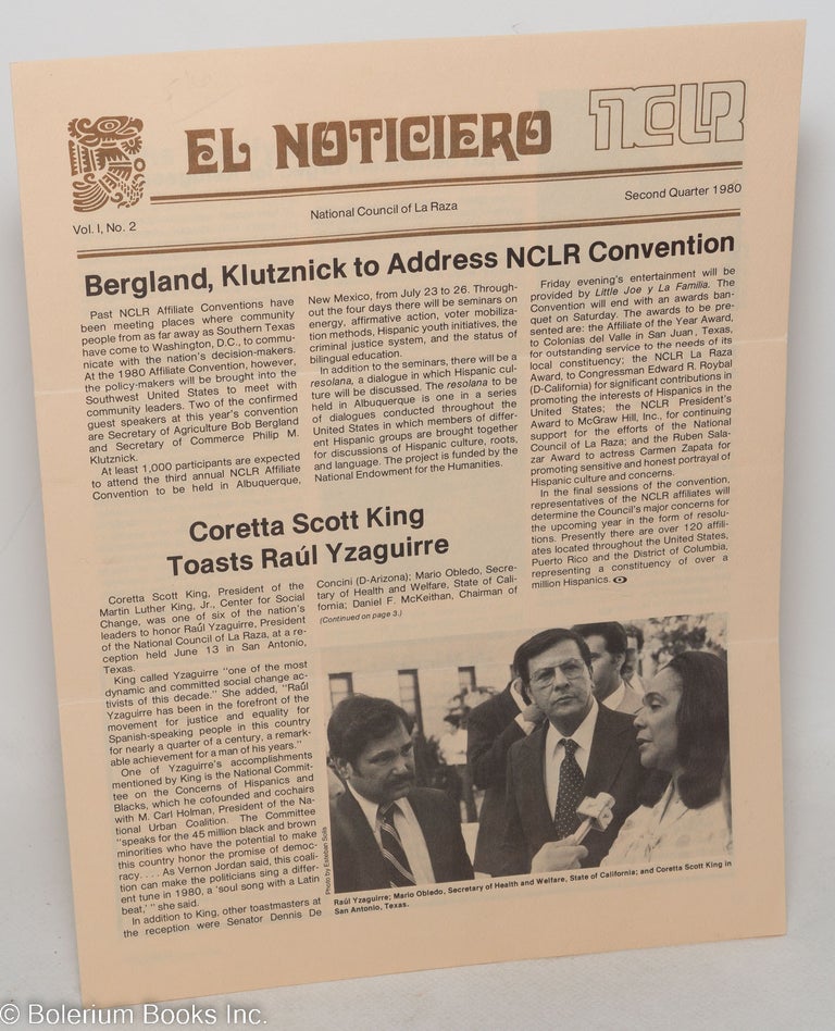 Cat.No: 298312 El noticiero: Vol. 1, No. 2, Second Quarter 1980