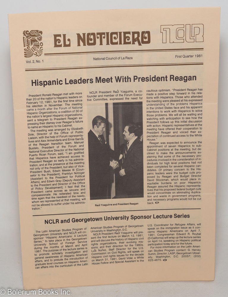 Cat.No: 298314 El noticiero: Vol. 2, No. 1, First Quarter 1981