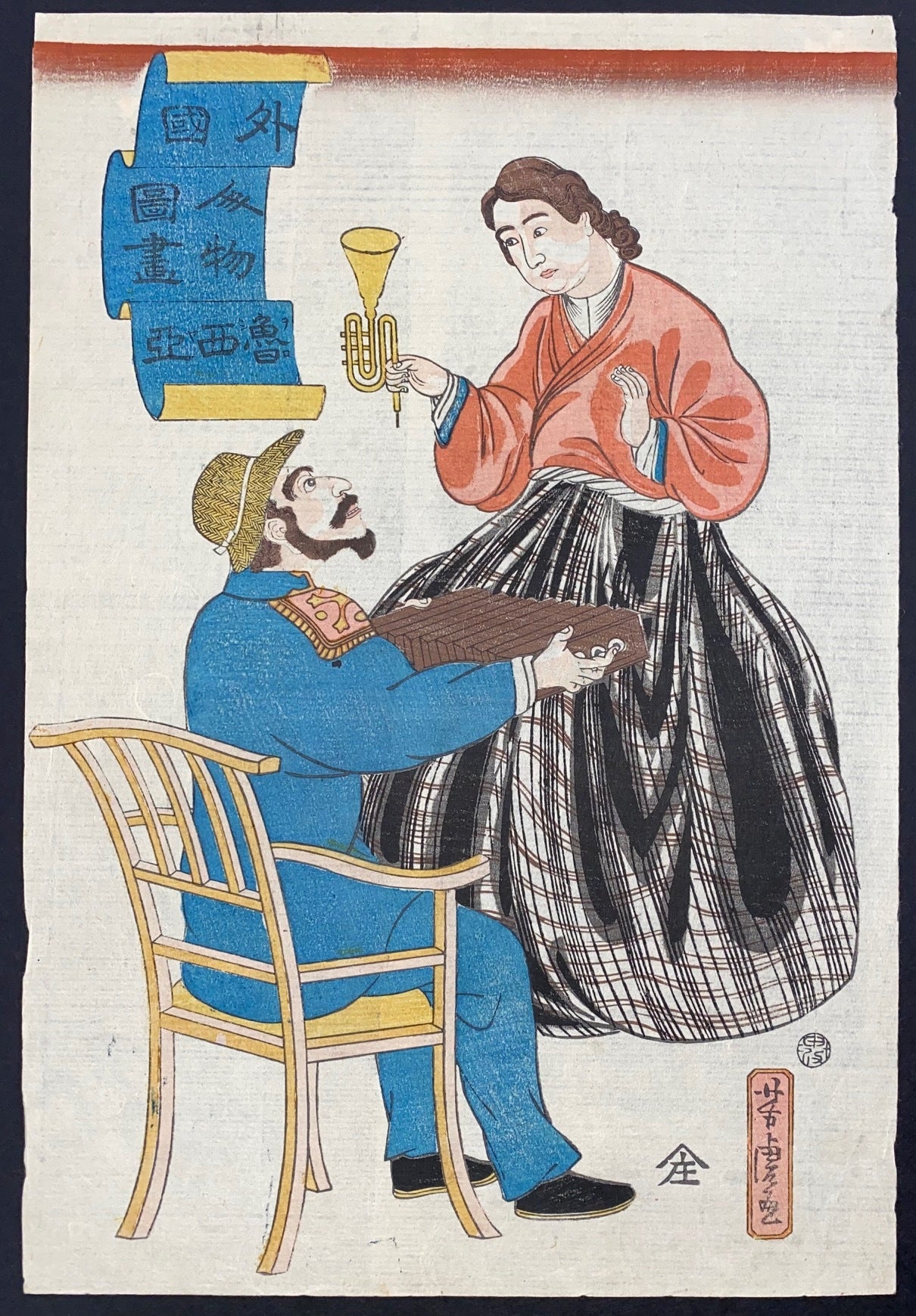 Gaikoku Jinbutsu zuga - Oroshia 外国人物図画 魯西亜 Portraits of Foreigners ...