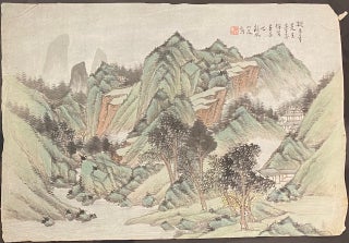 Cat.No: 298347 [Three landscape paintings signed Longmian jushi 龍眠居士, also going...