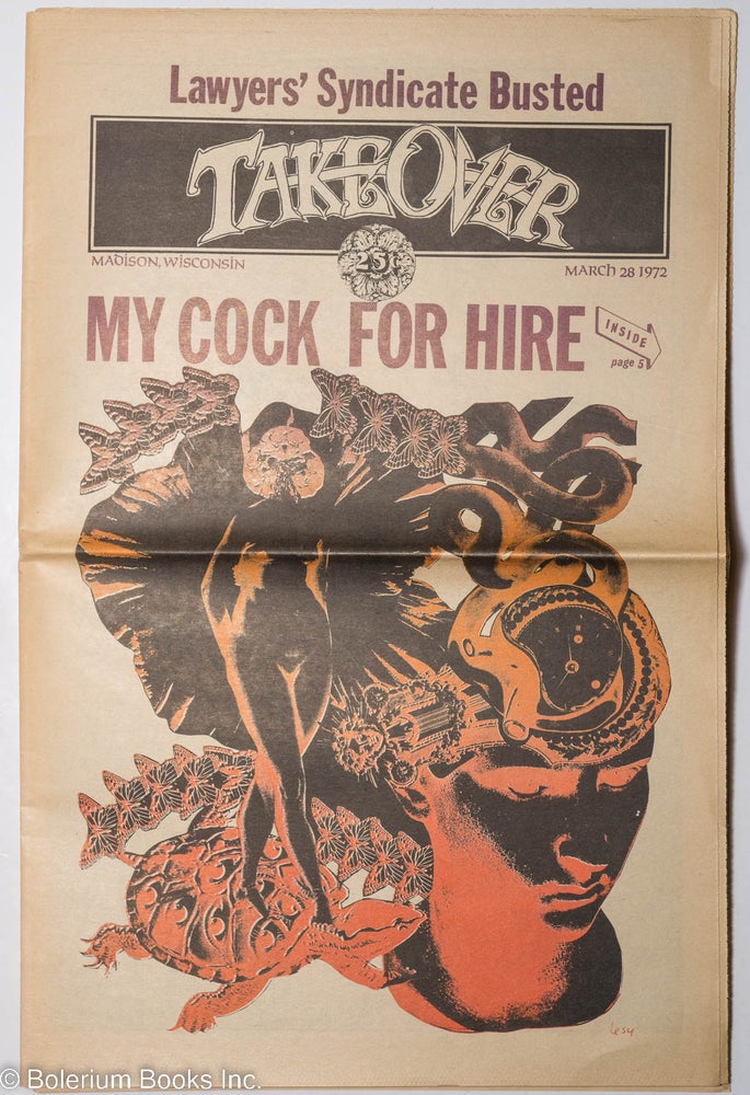Cat.No: 298365 Take Over: vol. 2, #7, Mar. 28, 1972: My cock for hire. The Bang Gang, staff.