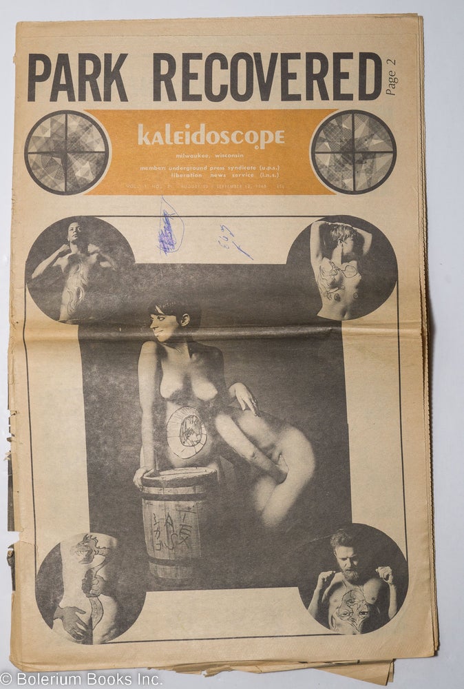 Cat.No: 298373 Kaleidoscope: vol. 1, no. 21 August 23 - September 12, 1968. John Kois.