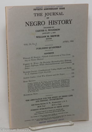 Cat.No: 298466 The Journal of Negro History: Vol. LI, No. 2, April 1966; Fiftieth...