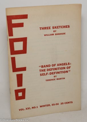 Cat.No: 298491 Folio: vol. 21, #1, Winter, 1955-56: "Band of Angels: the Definition...