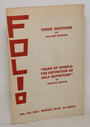 Cat.No: 298491 Folio: vol. 21, #1, Winter, 1955-56: "Band of Angels: the Definition of...