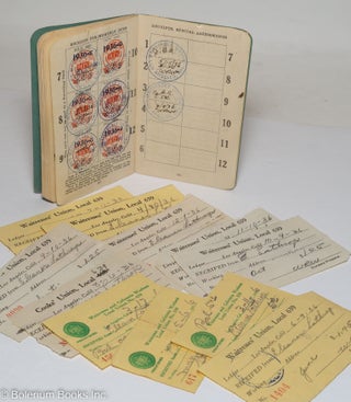 Cat.No: 298504 [Waitresses' Union, Local 639 dues booklet and payment receipts, 1936
