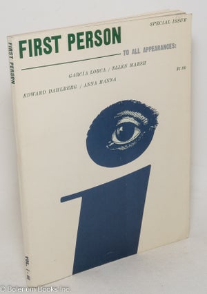 Cat.No: 298509 First Person: vol. 1, #3, Spring-Summer 1961: Special Issue: To All...